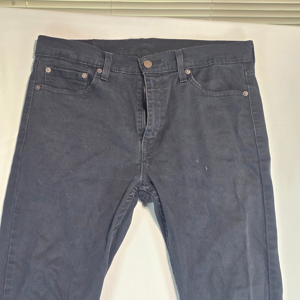 Levis 510 Skinny Fit Black Jeans Mens 33x30 Stretch Denim 05510-4173 - Picture 9 of 16